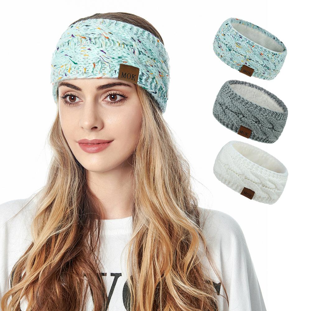 Fleece Ear Warmer Band - Trendy Cozy Women Crochet Headband Fleece