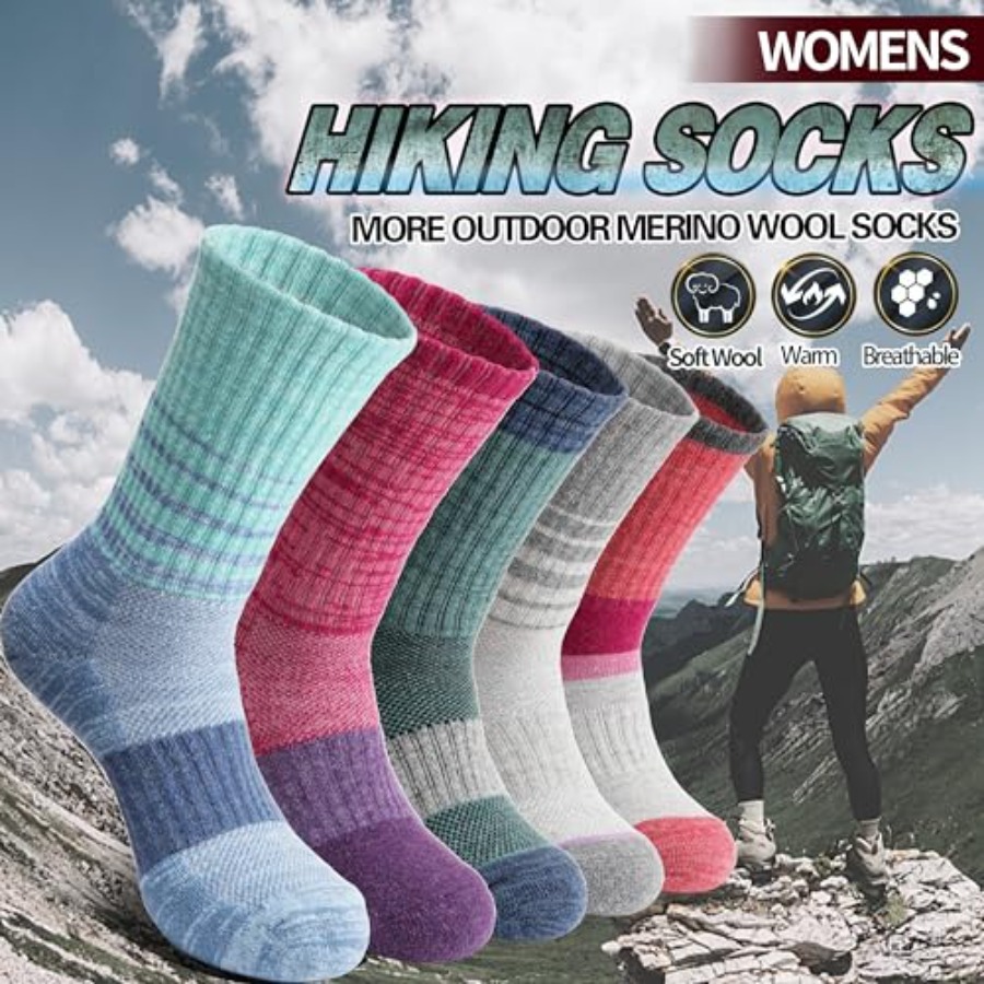 Anlisim Merino Wool Hiking Soc - Thermal Sock Wool ulasan dan harga