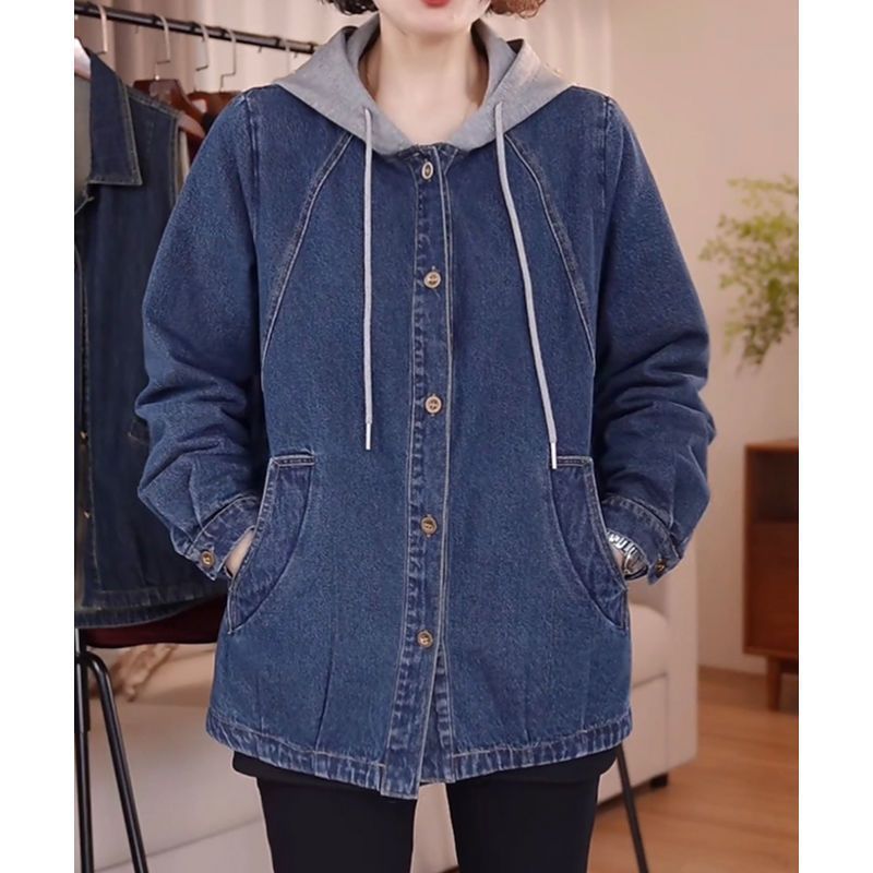 European High-Quality Denim Ja - Down Jacket Packable ulasan dan harga