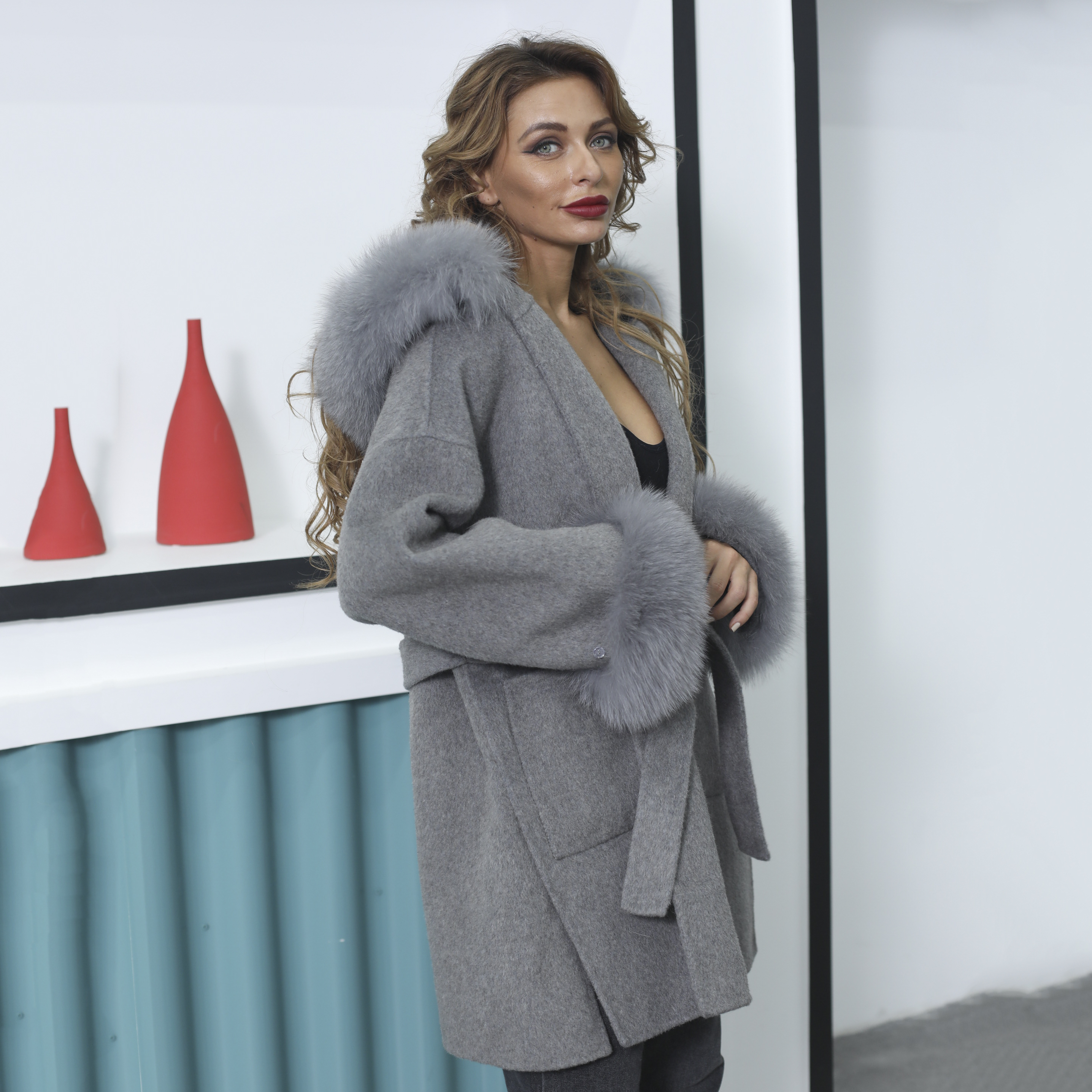 MISSJANEFUR Wool Coat with Rea - Wool Coat Peacoat ulasan dan harga