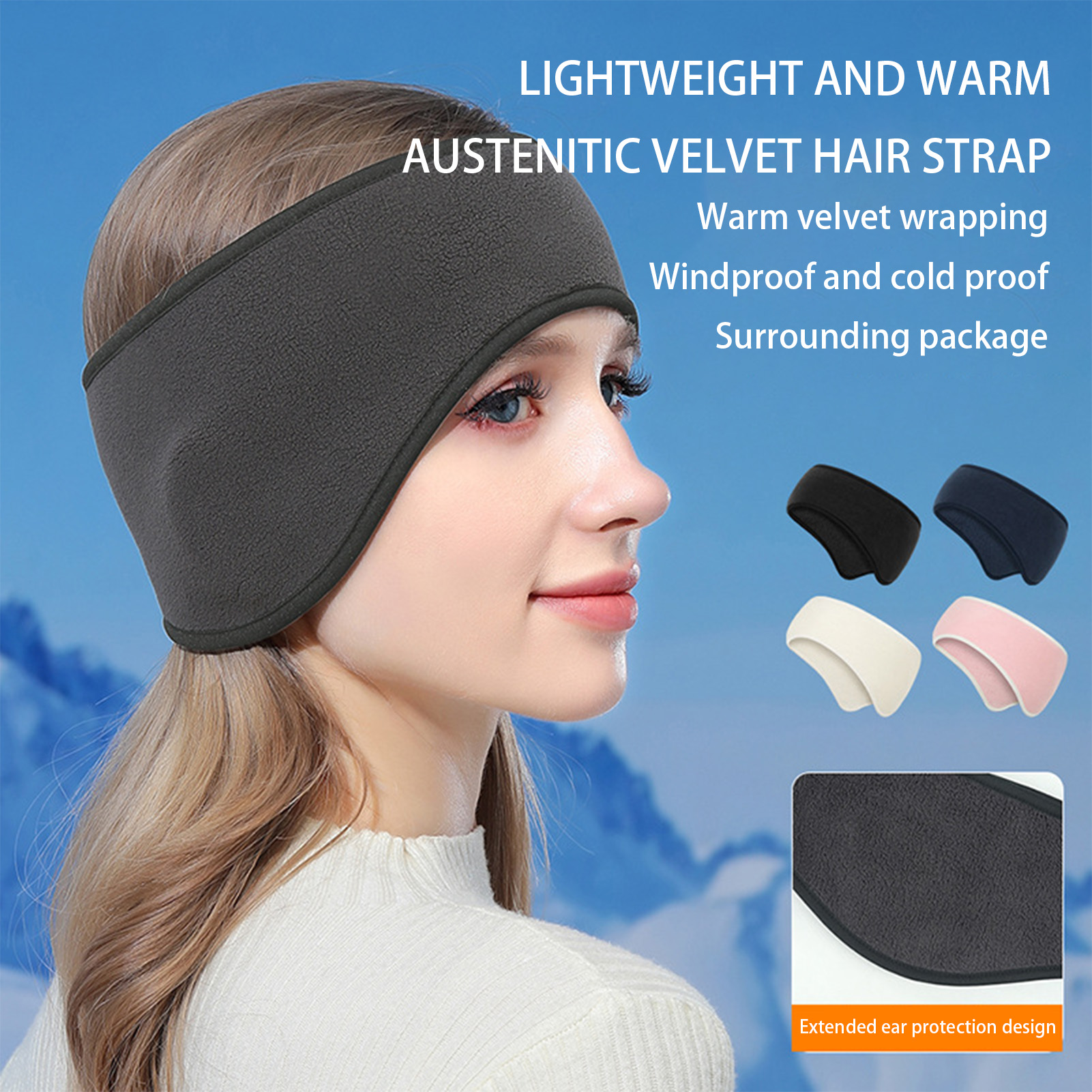 Lightweight Winter Fleece Ther - Fleece Ear Warmer Band ulasan dan harga