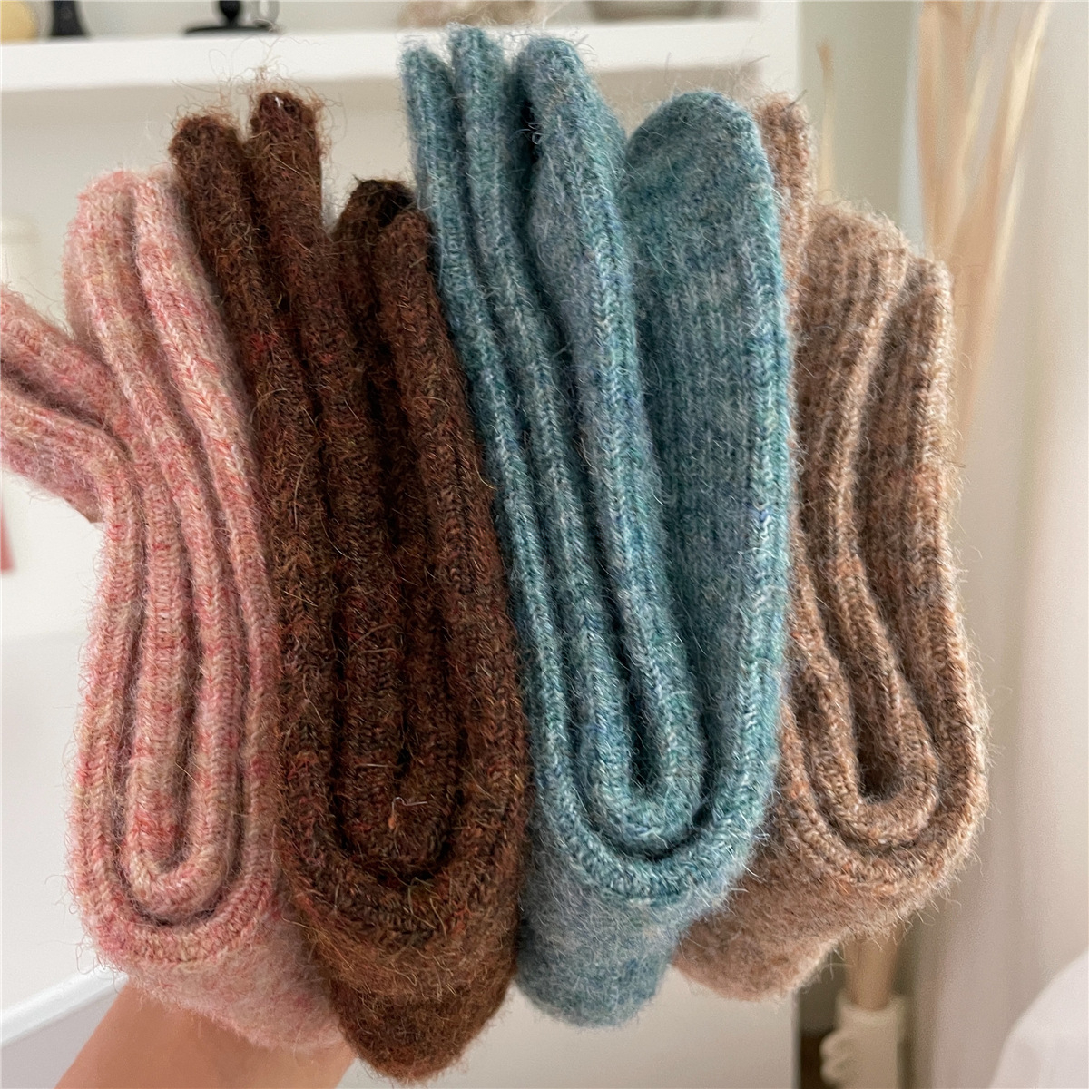 Autumn Winter Thermal Women So - Thermal Sock Wool ulasan dan harga