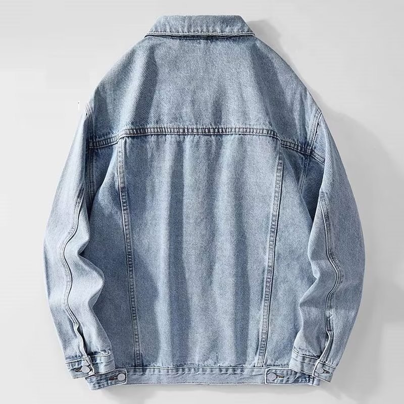Denim Jacket Men  Single Breas - Down Jacket Packable ulasan dan harga