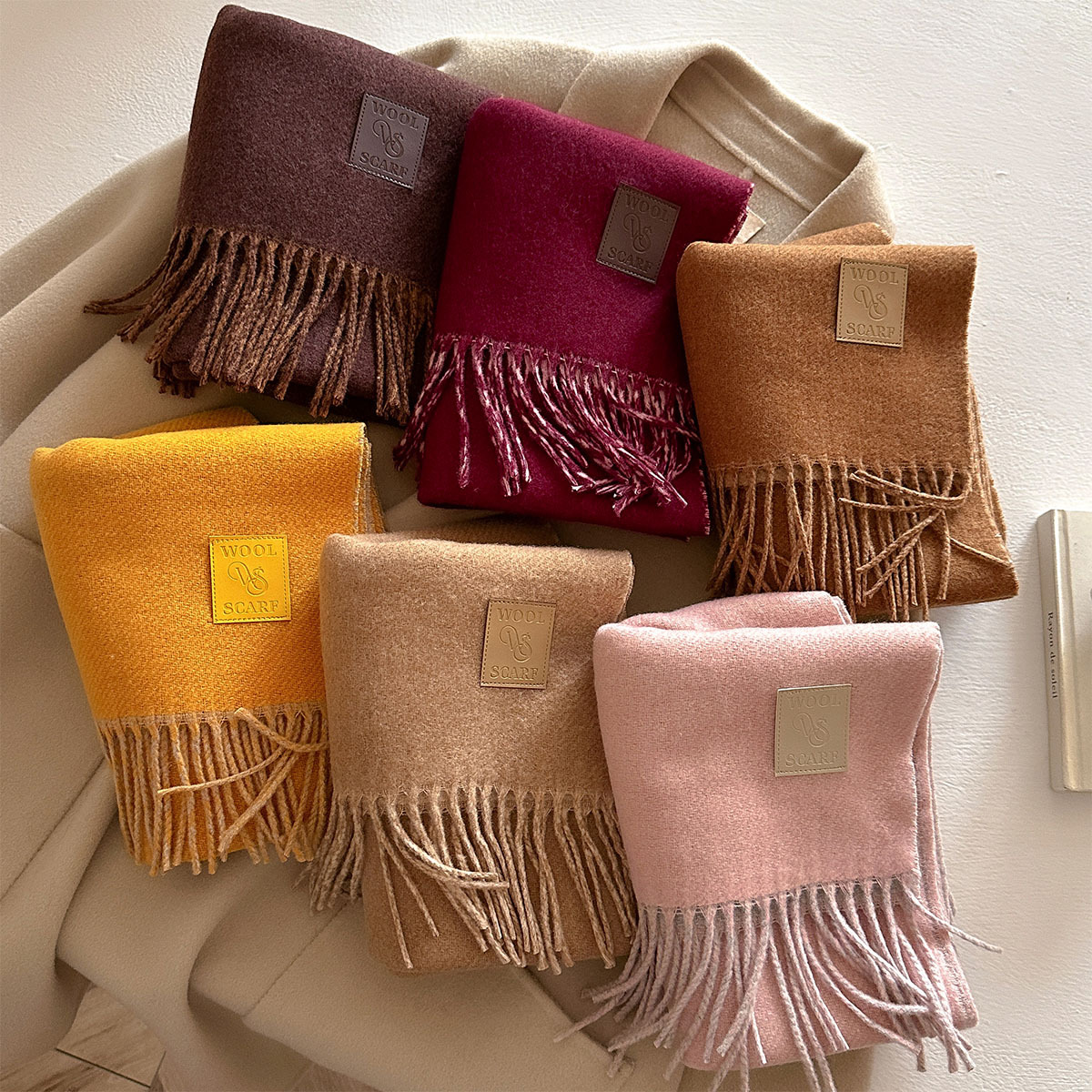 NEW Wool Winter Thick Warm Sca - Cashmere Pashmina Wrap ulasan dan harga