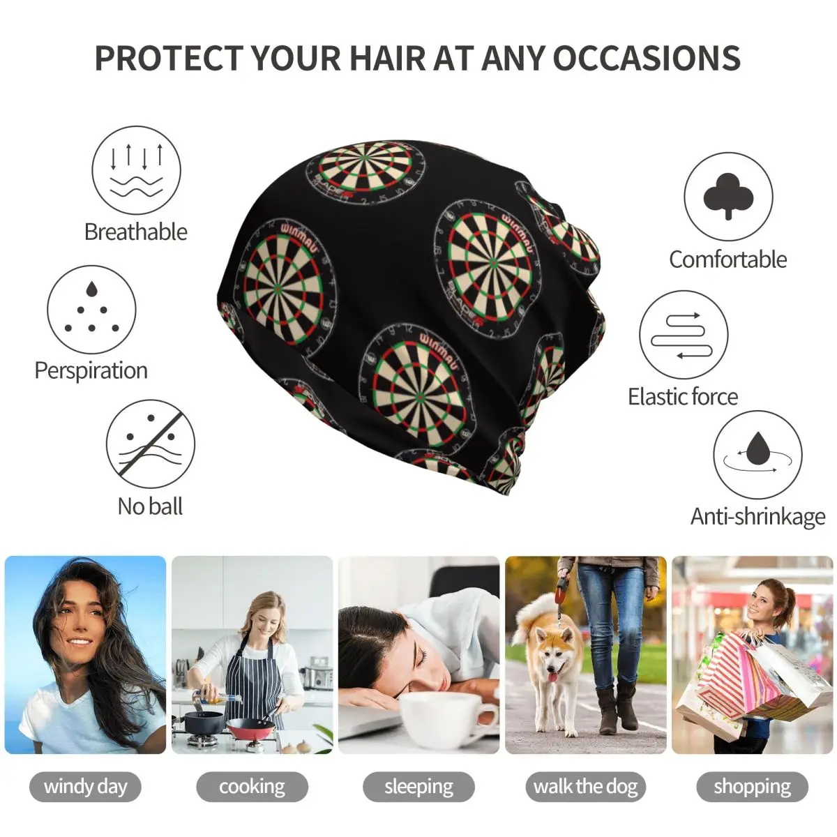 Winmau Blade 5 Dartboard Banda - Knit Beanie Hat Warm ulasan dan harga