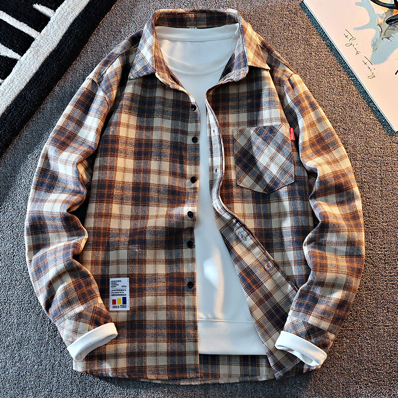 2025 New Arrival Mens Plaid Sh - Flannel Shirt Lined ulasan dan harga