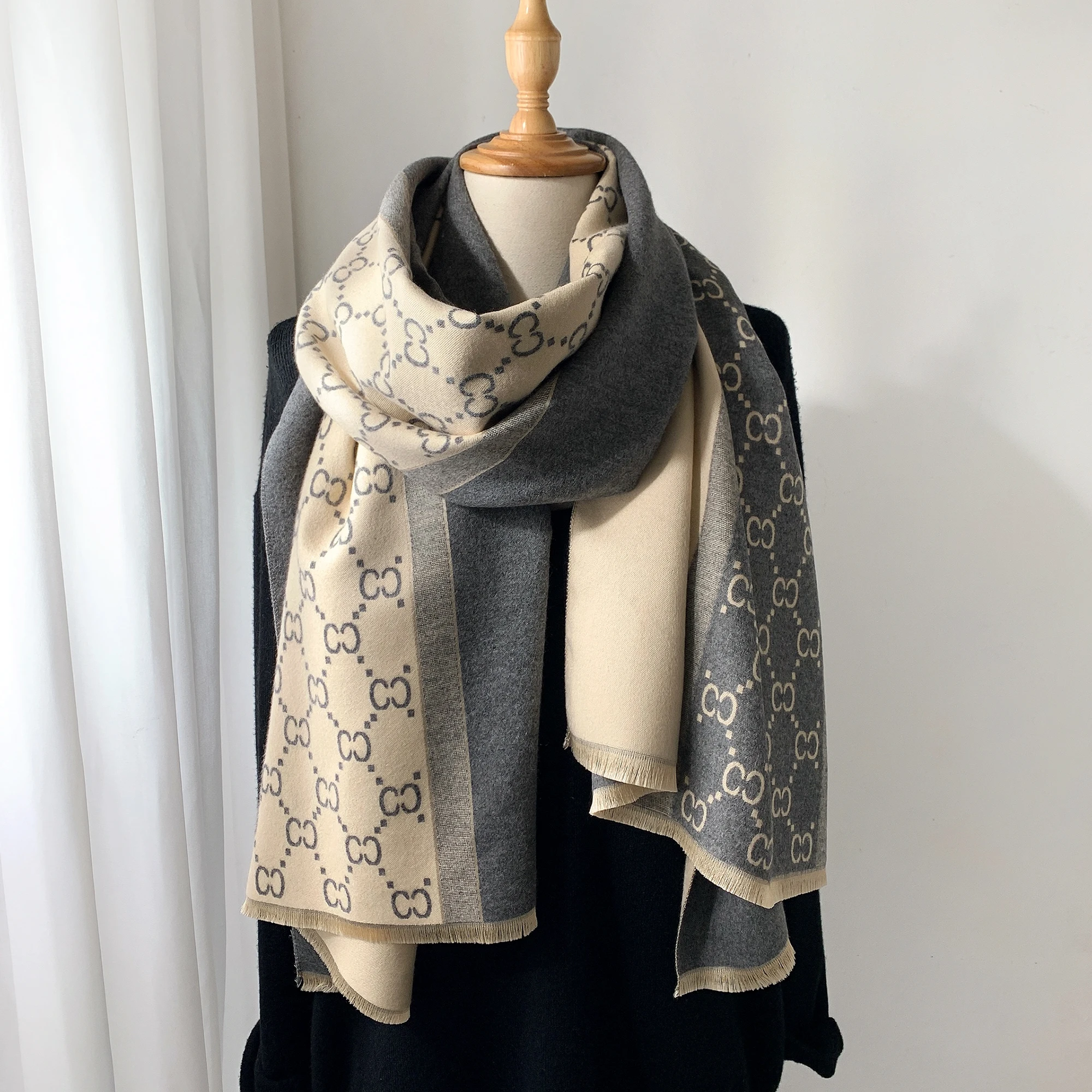 2025 Autumn and Winter New Eur - Wool Scarf Men ulasan dan harga