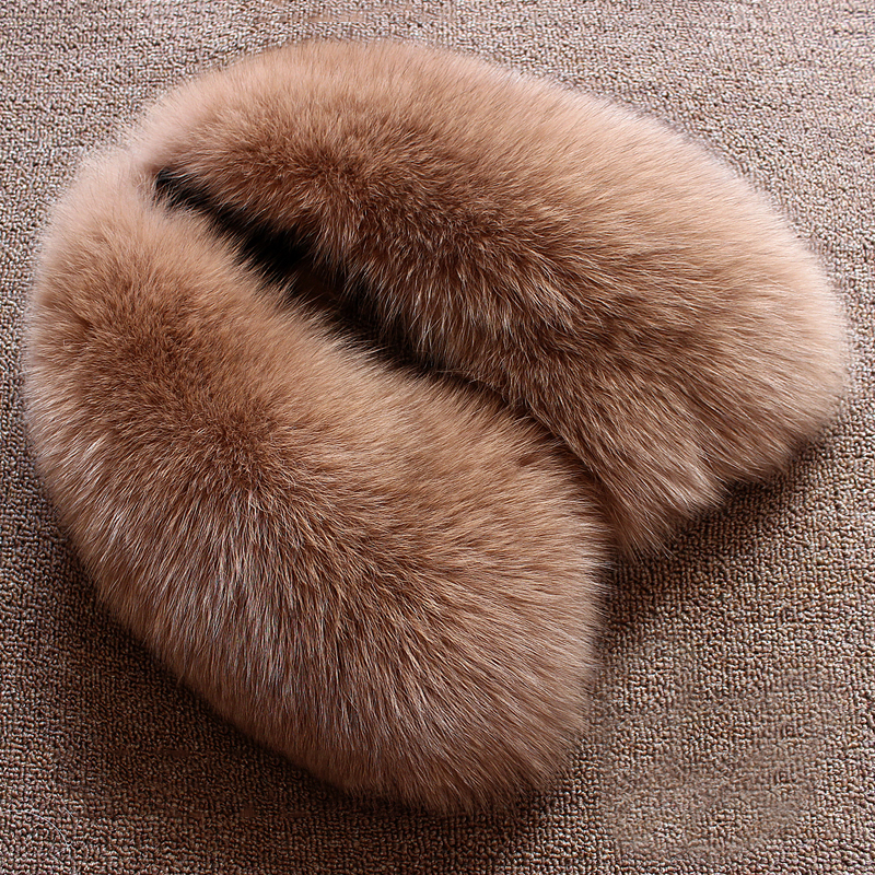 Real wool collar whole fur fox - Wool Scarf Men ulasan dan harga