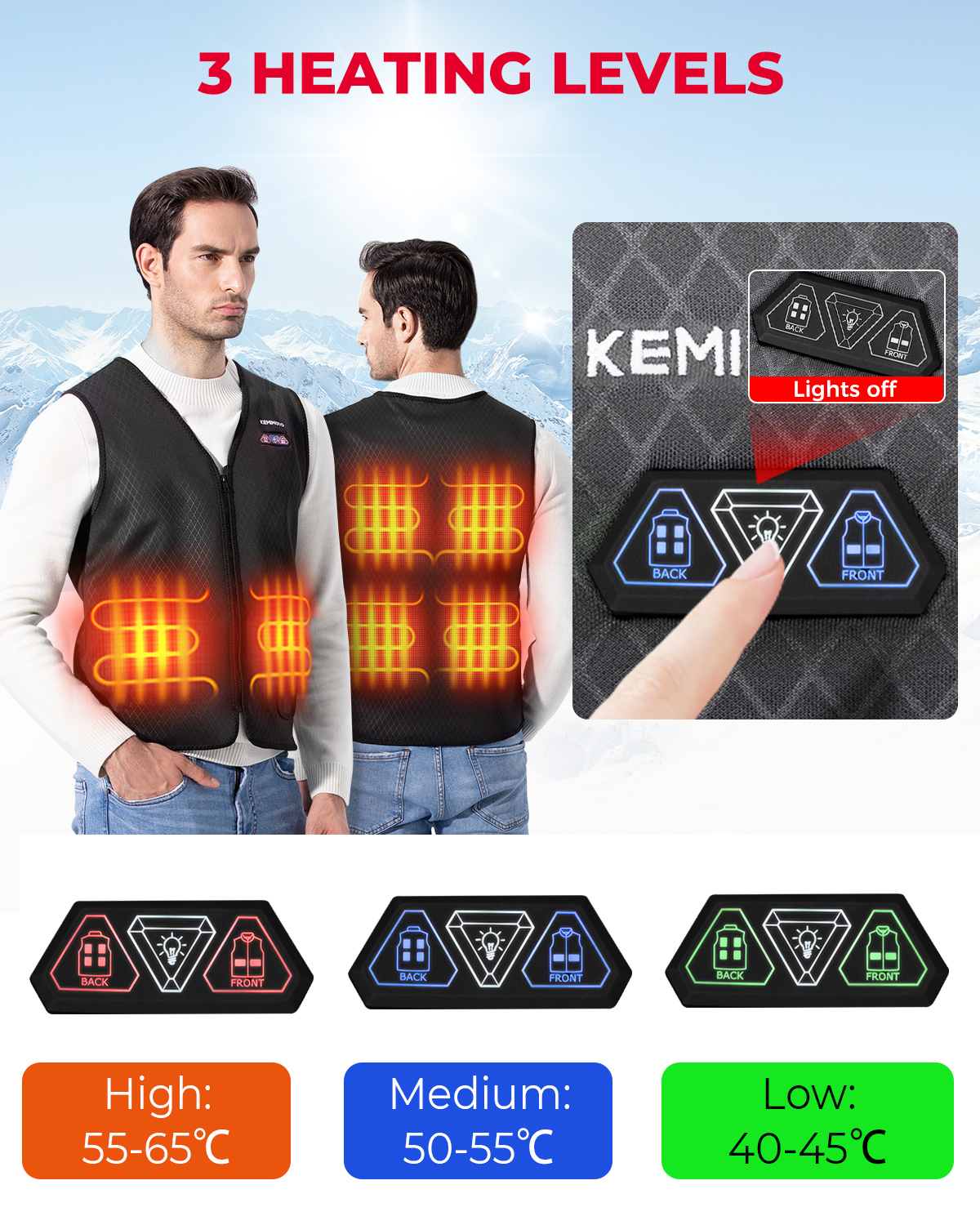 Lightweight Heated Vest USB Po - Heated Vest Battery ulasan dan harga