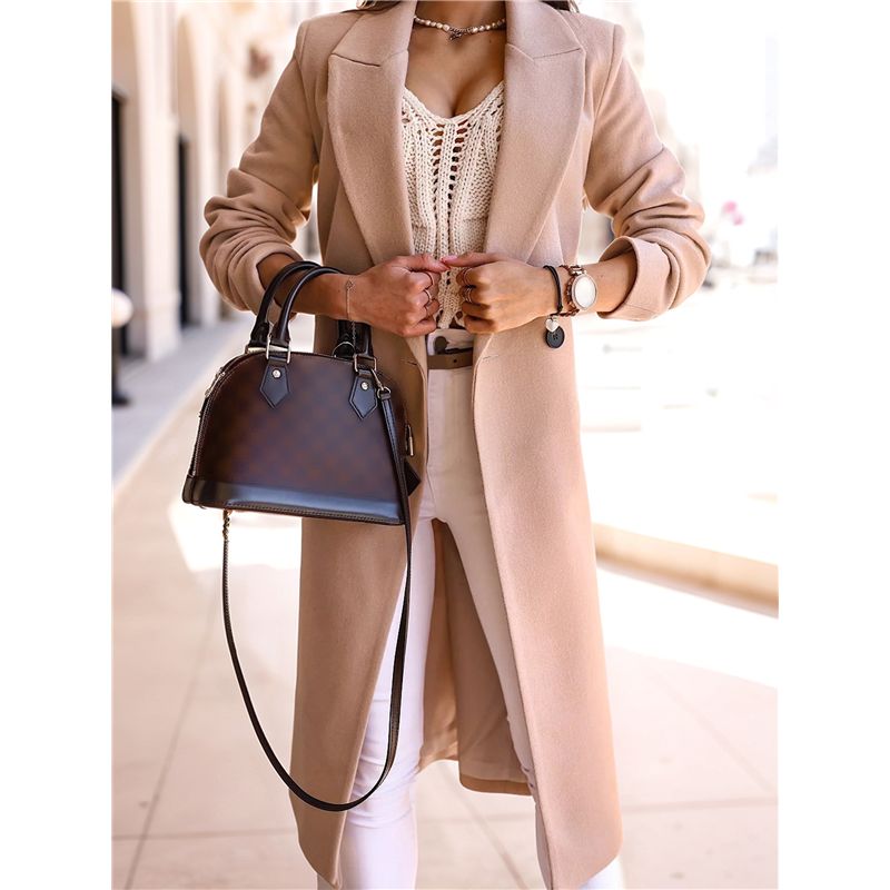 A24F-Women Long Wool Coats For - Wool Coat Peacoat ulasan dan harga