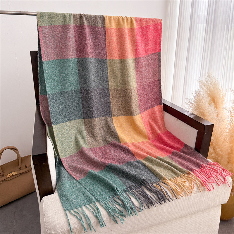 200*64cm New Fashion Cashmere  - Wool Scarf Men ulasan dan harga