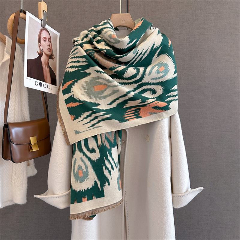 2025 Brand Warm Cashmere Ponch - Shawl Wrap Winter ulasan dan harga