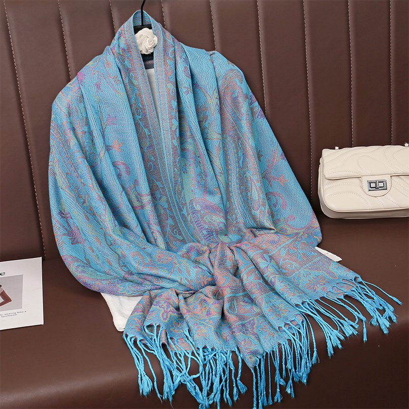 Tassel Blanket Design Thick Pa - Cashmere Pashmina Wrap ulasan dan harga