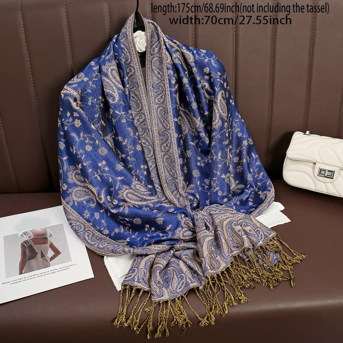 Luxury Brand Autumn Cashmere P - Cashmere Pashmina Wrap ulasan dan harga