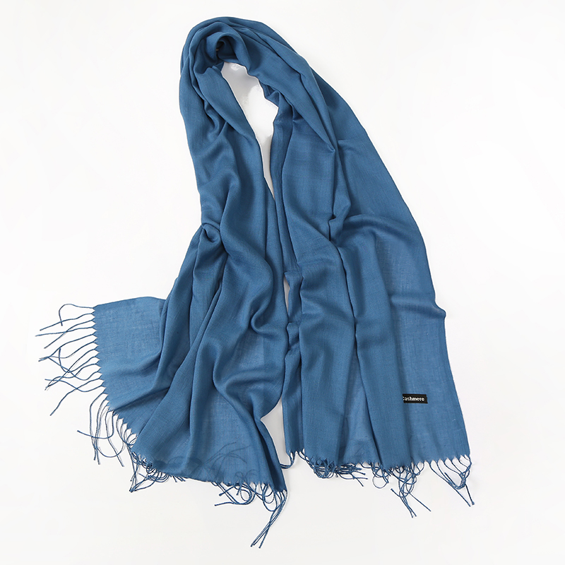 Fashion Solid Color 2020 Women - Cashmere Pashmina Wrap ulasan dan harga