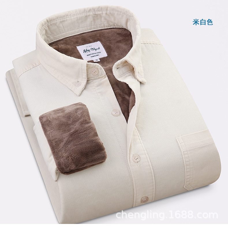 Corduroy Warm Shirts Cotton Pl - Flannel Shirt Lined ulasan dan harga
