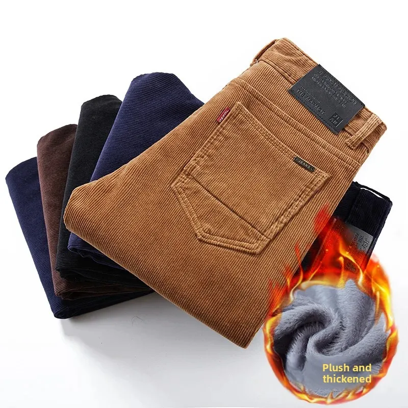 Thickened Fleece Lined Corduro - Corduroy Pant Warm ulasan dan harga