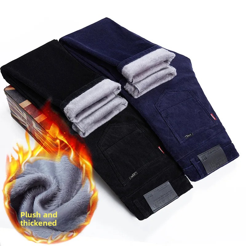 Thickened Fleece Lined Corduro - Corduroy Pant Warm ulasan dan harga