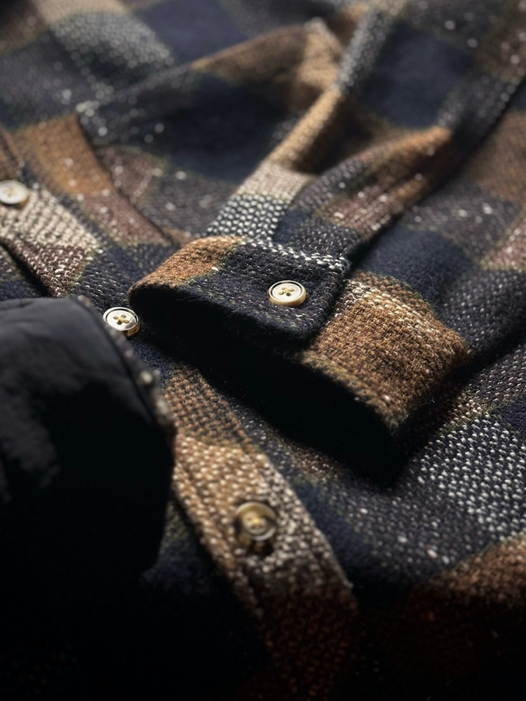Mens American Vintage Yarn Dye - Flannel Shirt Lined ulasan dan harga