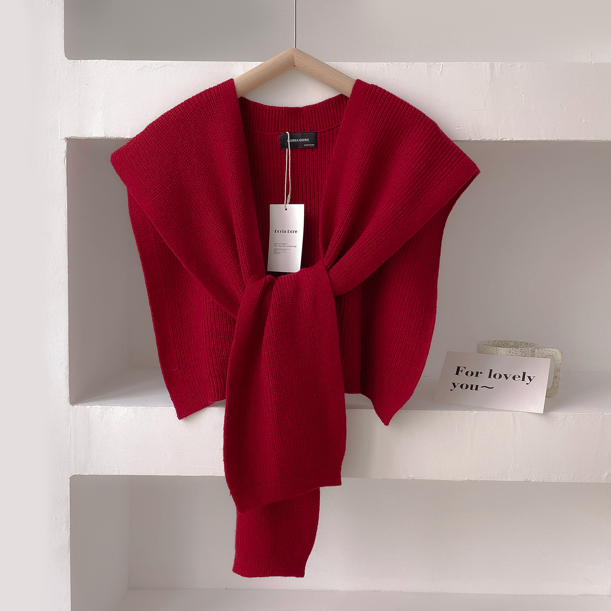 Cashmere Wool Knit Women Fake  - Shawl Wrap Winter ulasan dan harga
