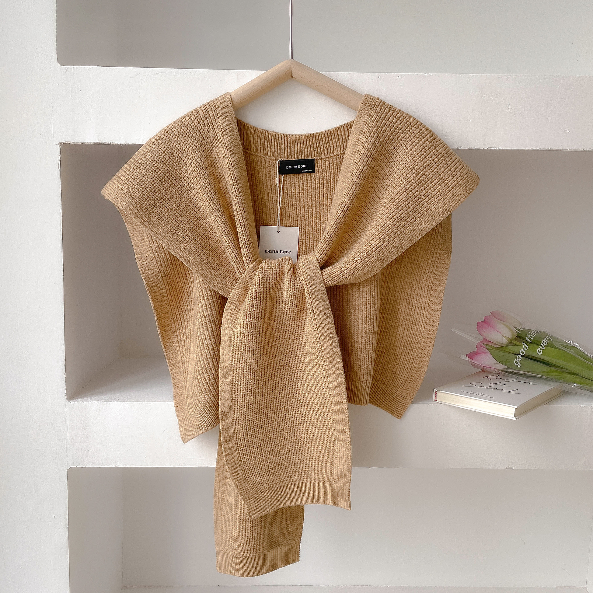 Cashmere Wool Knit Women Fake  - Shawl Wrap Winter ulasan dan harga