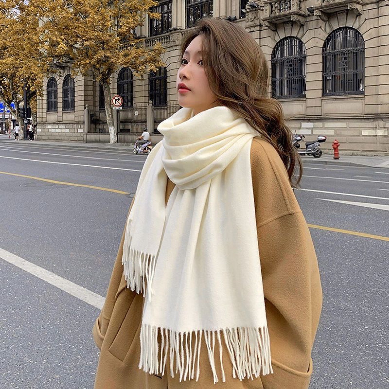 New Black Scarf Cashmere Woman - Wool Scarf Men ulasan dan harga