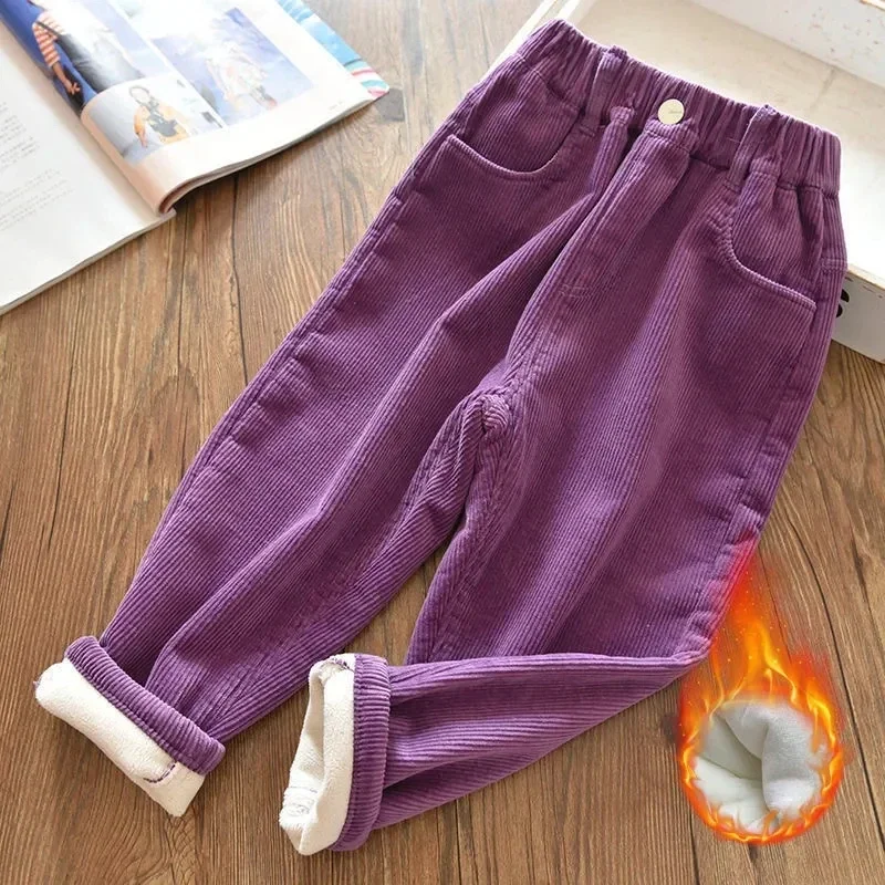Velvet Lined Corduroy Kids Har - Corduroy Pant Warm ulasan dan harga